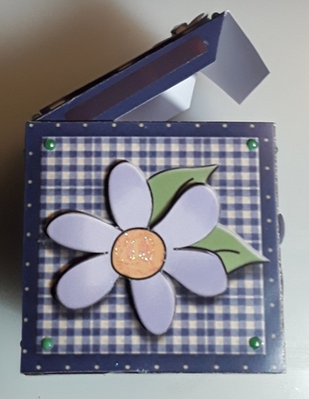 3 Inch Get Well Soon Blue Flower Box Mini Kit by Shirley Taylor