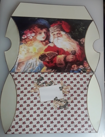 Father Christmas Pillow Box 1 by Shirley Taylor