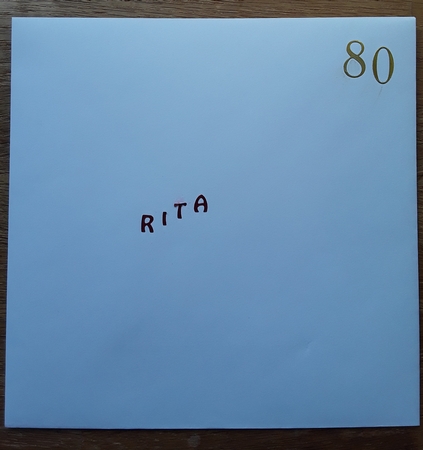 80th Birthday Large Shaped Card Front Female by Shirley Taylor