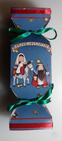 CHRISTMAS CRACKER FAVOR GIFT BOX - NATIVITY CB4 by Shirley Taylor