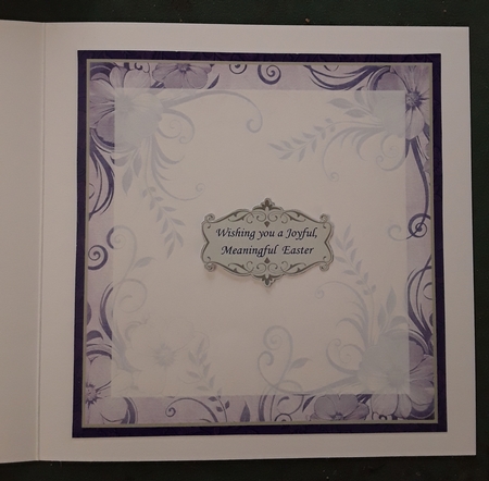 THE LORD IS MY SHEPHERD 7.5 Easter Sympathy Decoupage & Insert Mini Kit by Shirley Taylor