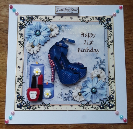Happy 21st Birthday Fashion Topper by Shirley Taylor