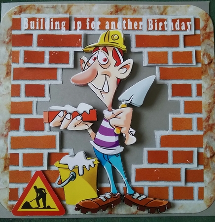 Building up for another Birthday - Decoupage by Shirley Taylor