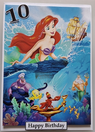 The Little Mermaid 1 A5 Quick Card by Shirley Taylor