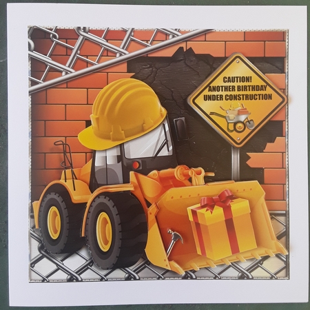 Under Construction - Bulldozer by Shirley Taylor