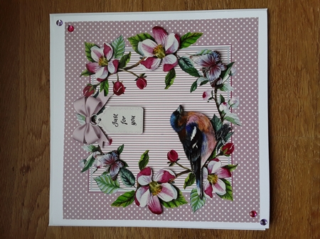 Lovely Watercolor Bird Topper by Shirley Taylor