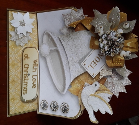 Christmas Bell - Easel Card Mini Kit by Shirley Taylor