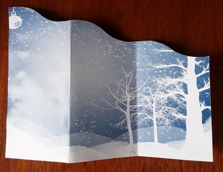 Snowmans Land - Wavy Tri Fold by Shirley Taylor