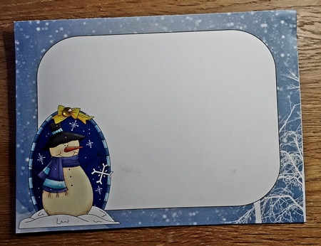 Snowmans Land - Wavy Tri Fold by Shirley Taylor
