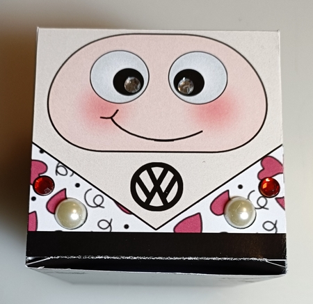 3D Cute Transport Treat Box Gift Set Mini Kit - Love Bug VW Campervan by Shirley Taylor