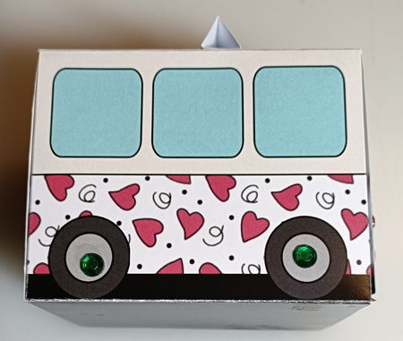 3D Cute Transport Treat Box Gift Set Mini Kit - Love Bug VW Campervan by Shirley Taylor