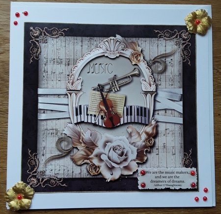 Music Makers Card Topper 2 by Shirley Taylor
