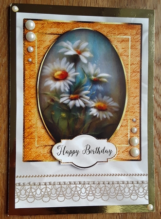 Happy Birthday Floral card by Shirley Taylor