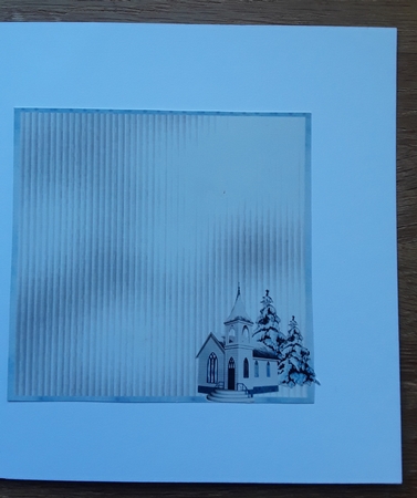 Matching insert for the design sheet - A Winter Church by Shirley Taylor