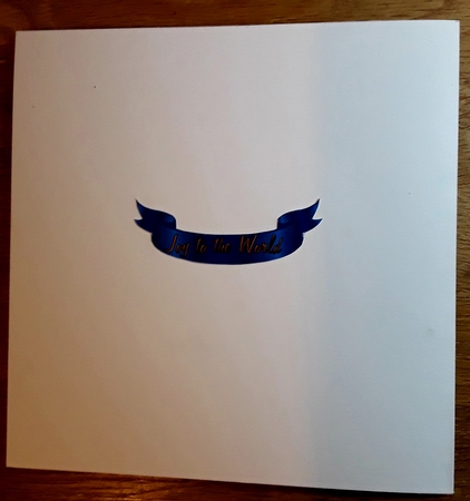 Matching blank insert for the design sheet - Joy To The World by Shirley Taylor