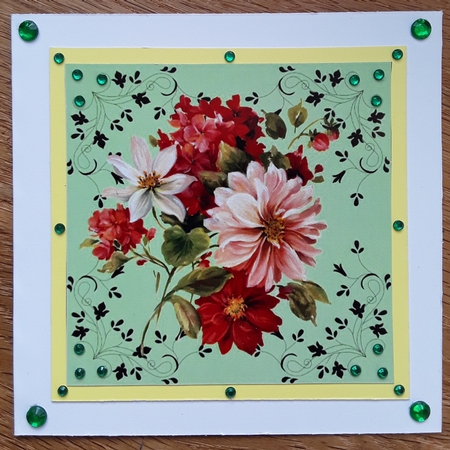 Flowers for mum her special day 5x5 by Shirley Taylor