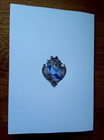 Matching insert for the design sheet - Rhapsody in Blue by Shirley Taylor
