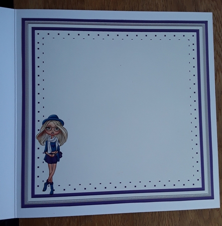 Fashion Diva Lilac 8x8 Decoupage & Insert Mini Kit by Shirley Taylor