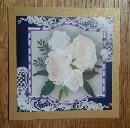 Beautiful White Roses by Shirley Taylor