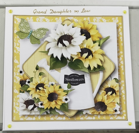 Sunflowers - Diamond Layer Card Mini Kit by Shirley Taylor