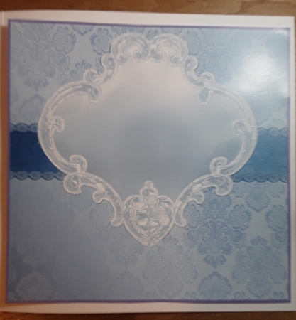 50 birthday blue damask mini kit by Shirley Taylor