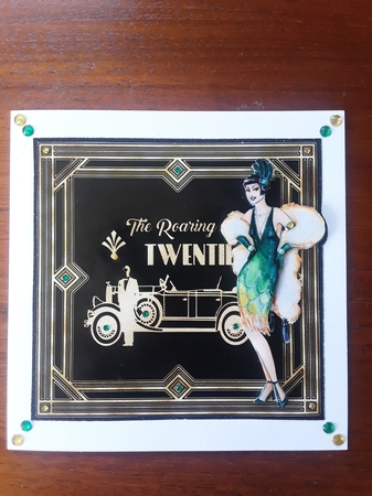Matching insert for the design sheet - Roarin 20s 2 by Shirley Taylor