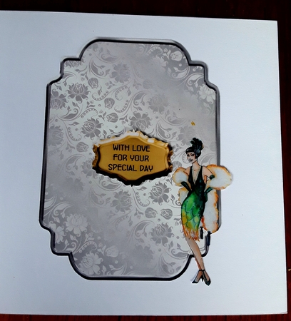 Matching insert for the design sheet - Roarin 20s 2 by Shirley Taylor