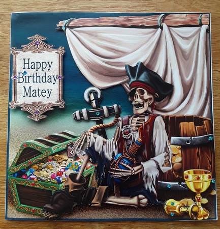 Pirate treasure 8x8 mini kit by Shirley Taylor