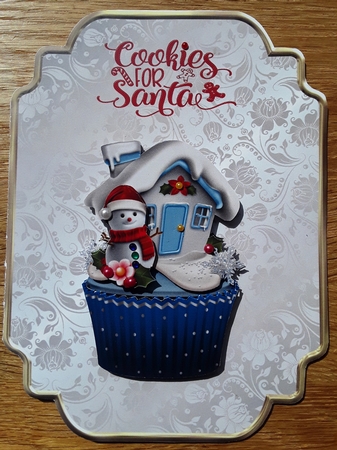 Shaped card kit - 2 Sheets - Christmas Cupcake by Shirley Taylor
