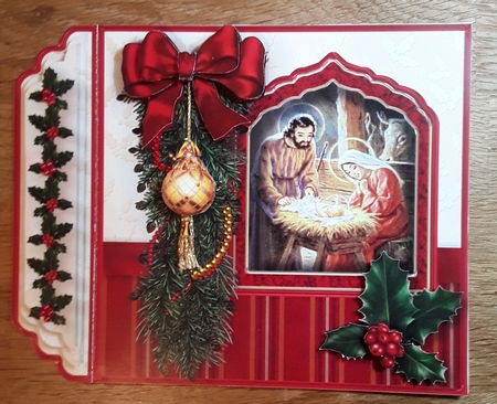 The Christmas Story - Side Border Card Mini Kit by Shirley Taylor