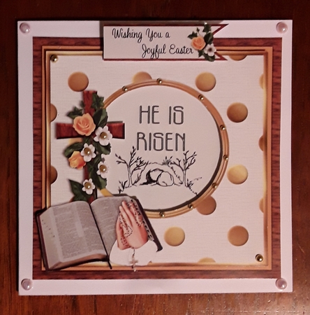 Easter Religious Centre Cutout by Shirley Taylor