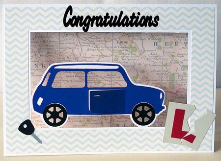 Driving Test Congratulations Card by Shirley Young