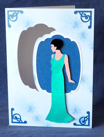 Art Deco Shaped Aperture Card by Shirley Young