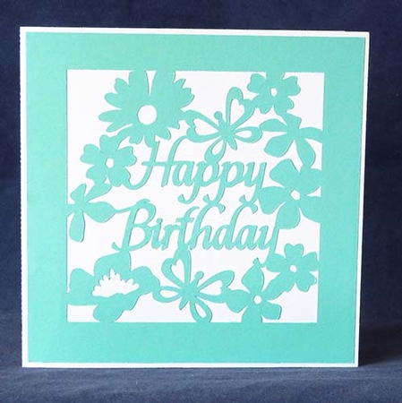 Floral Birthday Overlay Card by Shirley Young