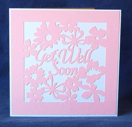 Floral Get Well Overlay Card by Shirley Young