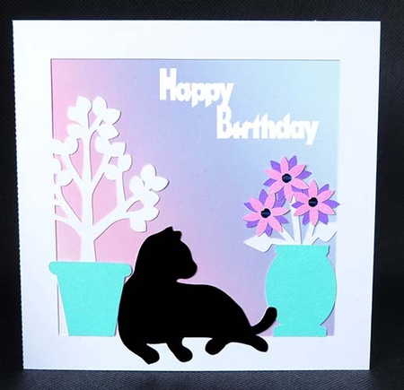 Sleeping Cat Card by Shirley Young