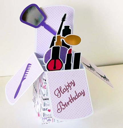 Cosmetics Box Card by Shirley Young