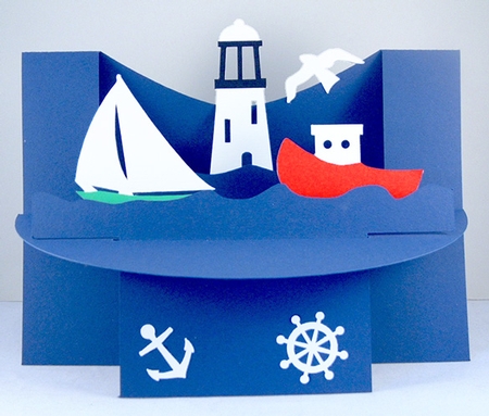 Boat Shelf Card by Shirley Young