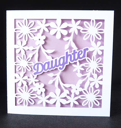 Daughter Floral Card by Shirley Young