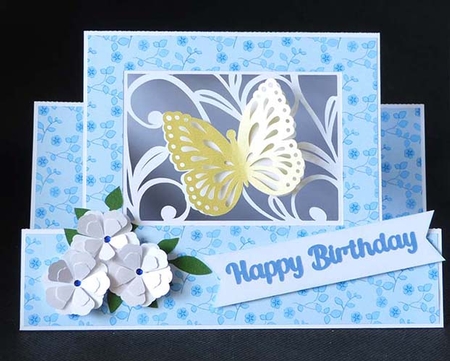 Butterfly Step Card by Shirley Young