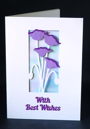 Flower Best Wishes Card by Shirley Young