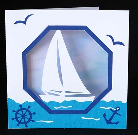  Boat Aperture Card by Shirley Young