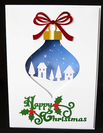 Layered  Bauble Card by Shirley Young