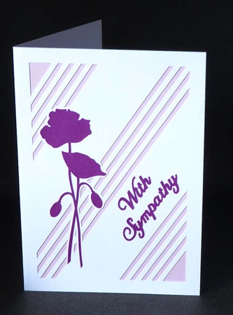 Poppy Sympathy Card by Shirley Young