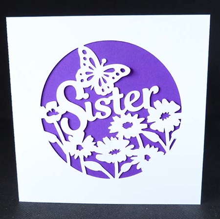 Sister Flower Card by Shirley Young