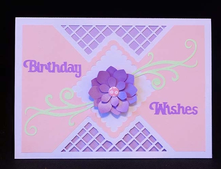Diamond Centre Overlay Card by Shirley Young