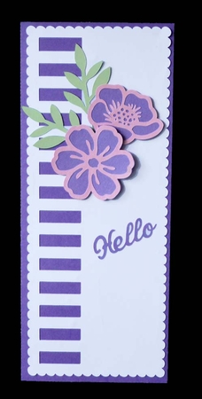 Slimline Hello Card and Envelope by Shirley Young