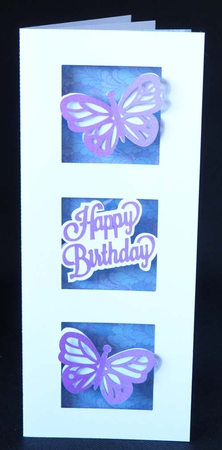 Slimline Butterfly Card and Envelope by Shirley Young