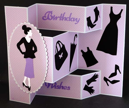 Fashion Themed Shutter Card by Shirley Young