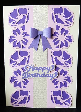 Flower Edge Overlay Card by Shirley Young